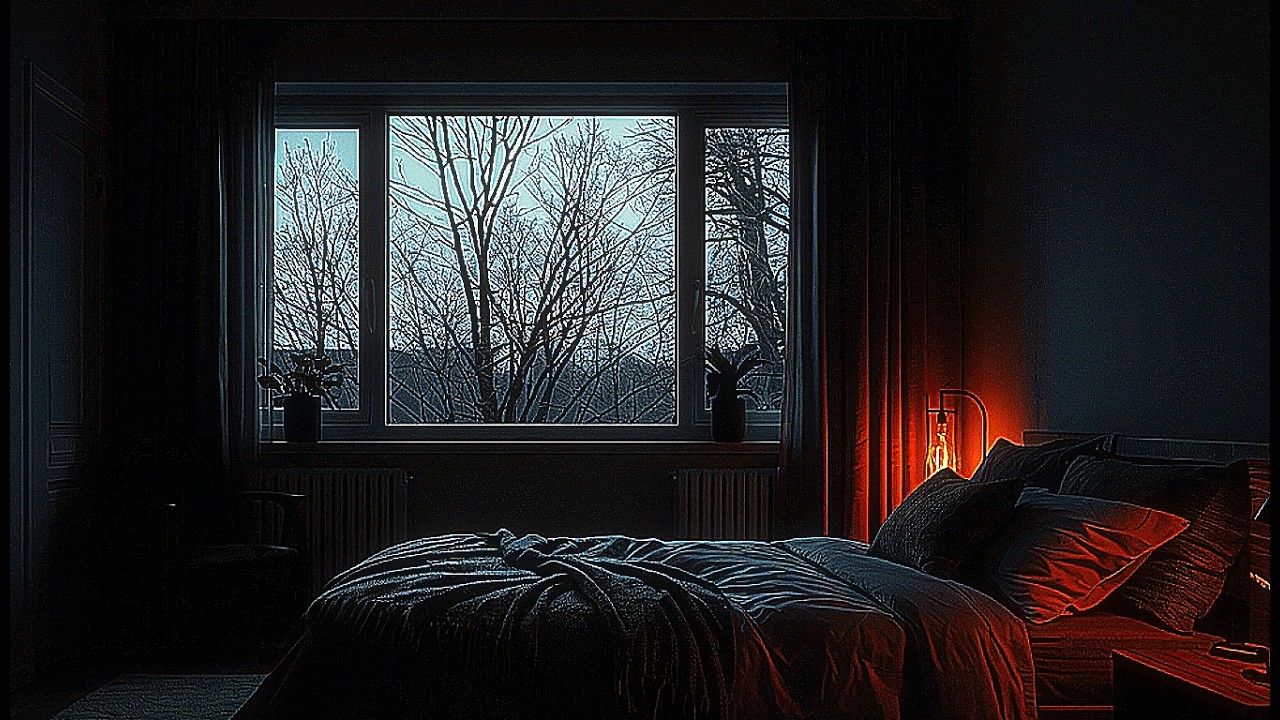 Dark Cozy Bedroom Ambience for Anxiety Relief