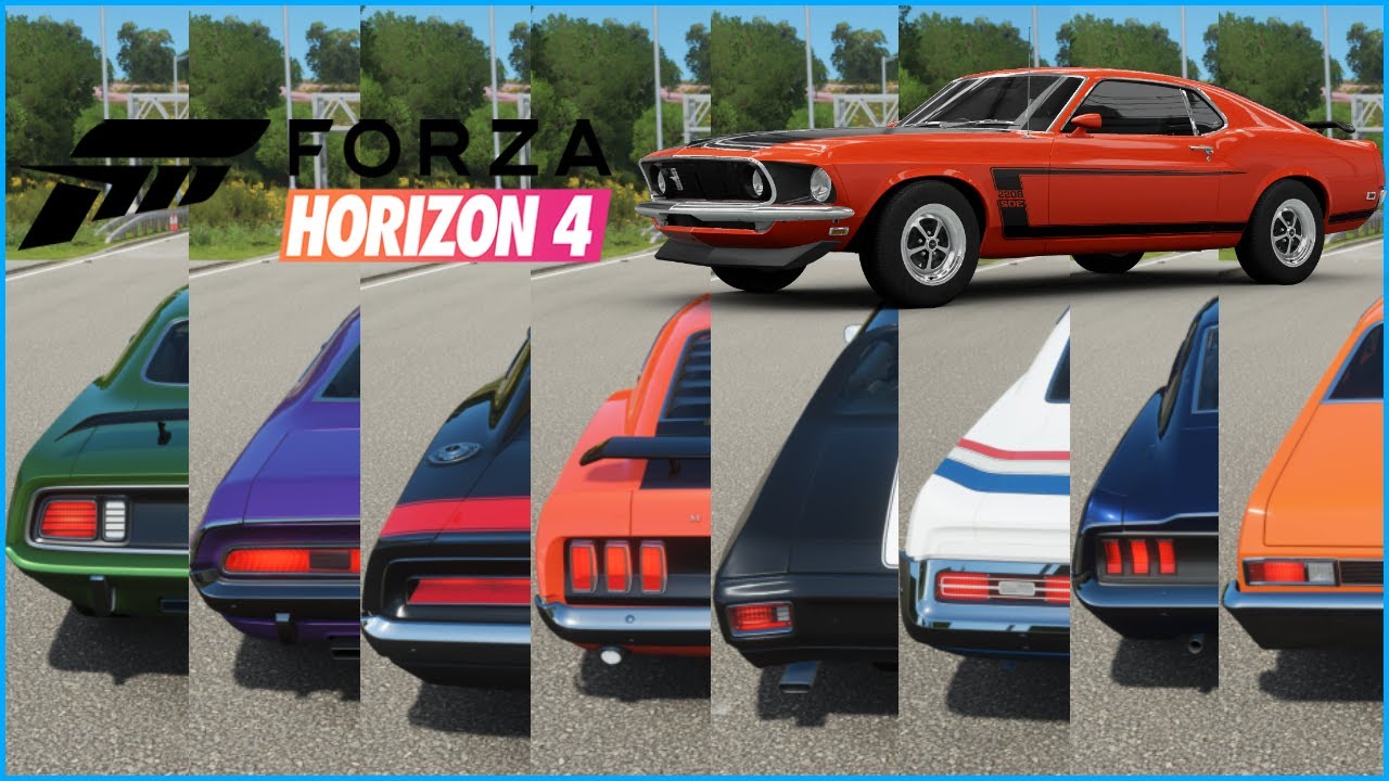 FH4 - Top 27 Fastest Classic Muscle Cars | Top Speed Battle
