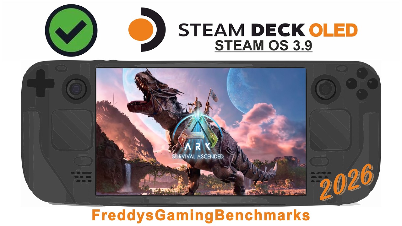 Ark Survival Ascended on Steam Deck OLED with Steam OS 3.9