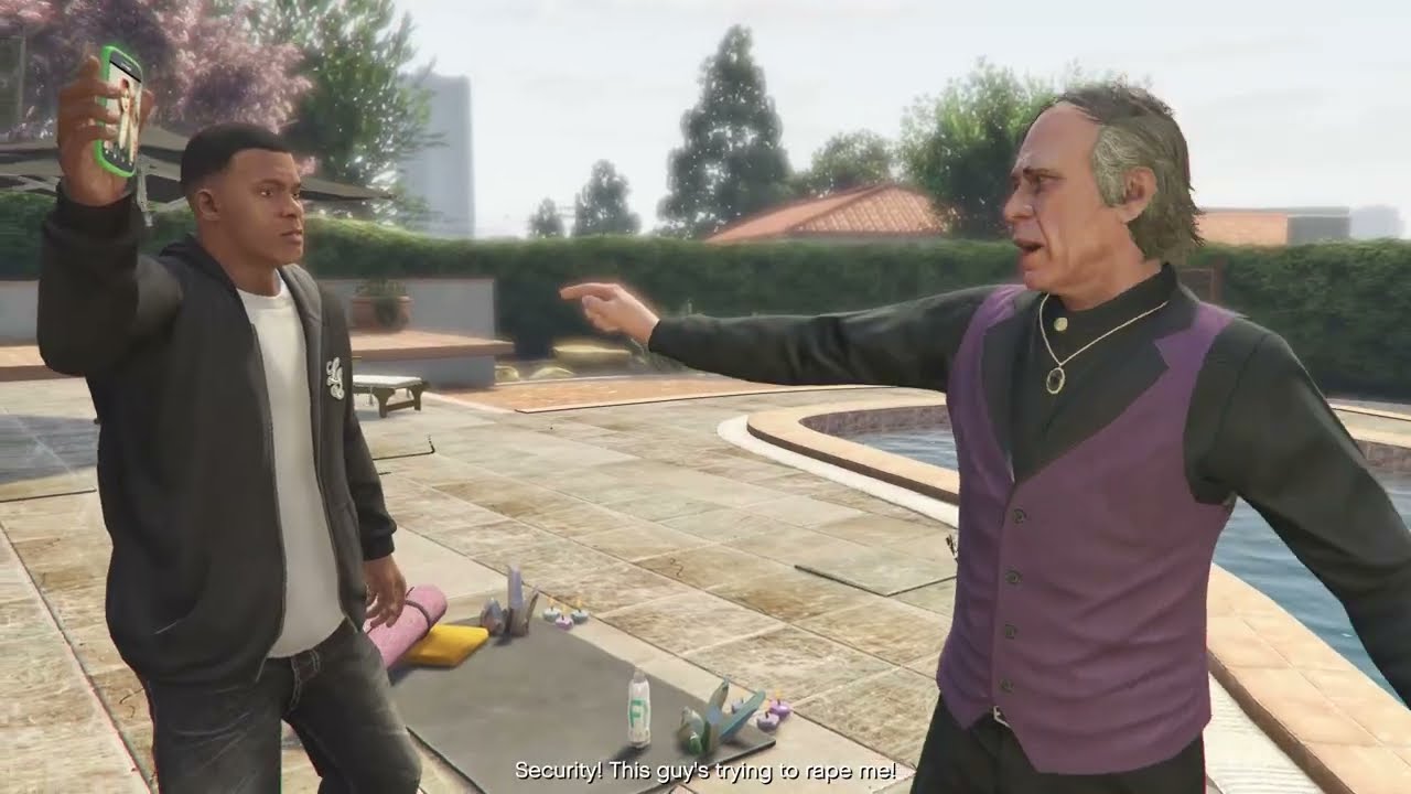 Franklin Confronts Leonora Johnson's Killer (GTA 5)