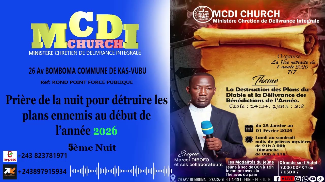  5e nuit Thème  : la destruction des projets maléfiques journaliers (Esther 3:7)