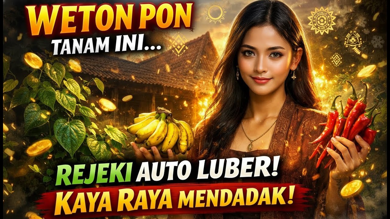 WETON PON‼️ CUMA TANAM 3 TANAMAN INI… REJEKI AUTO LUBER TANPA DISADARI