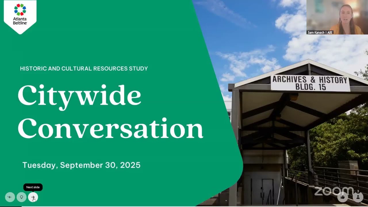 Atlanta Beltline | Citywide Conversation: Historic and Cultural Resources Study (09.30.25)