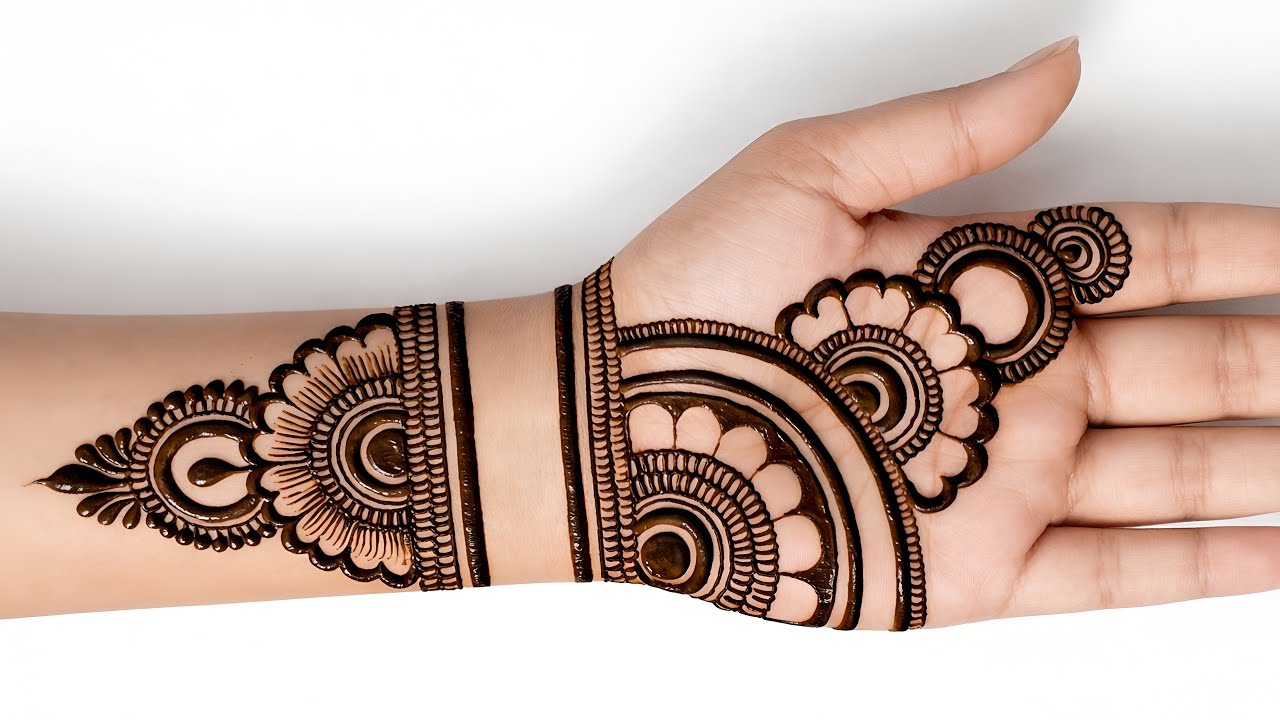 Stylish new easy mehndi design | simple mehandi design | mehndi design | mehandi ka design | mehndi