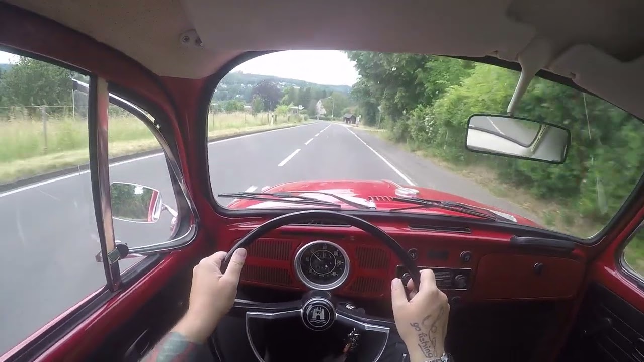 VW Käfer 1302 Fahrt durchs Oberbergische Teil 3 von 5