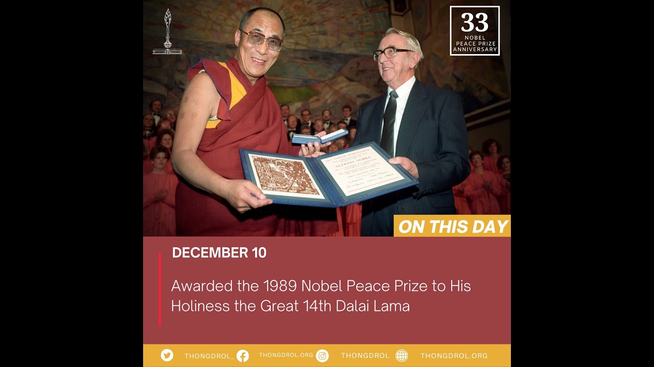 His Holiness the 14th Dalai Lama's Nobel Peace Prize Acceptance Speech in English