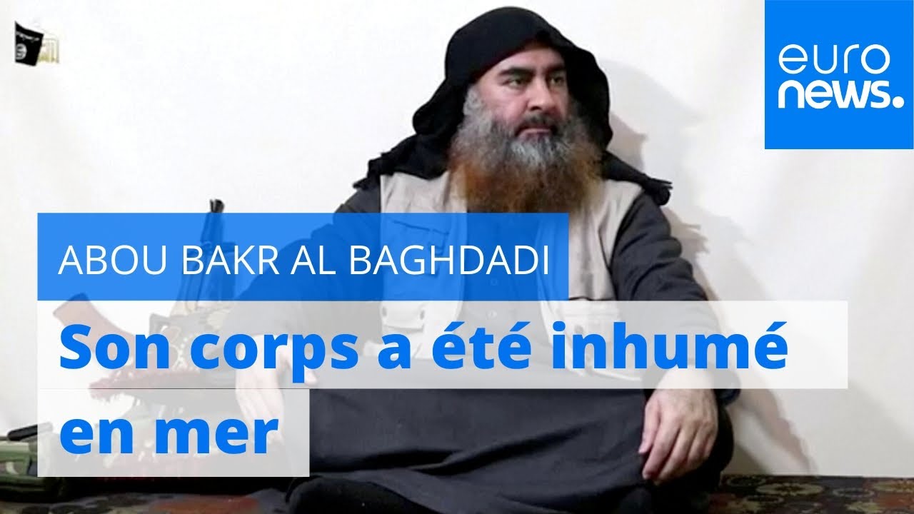 Les restes du corps du chef du groupe Etat islamique inhumés en mer