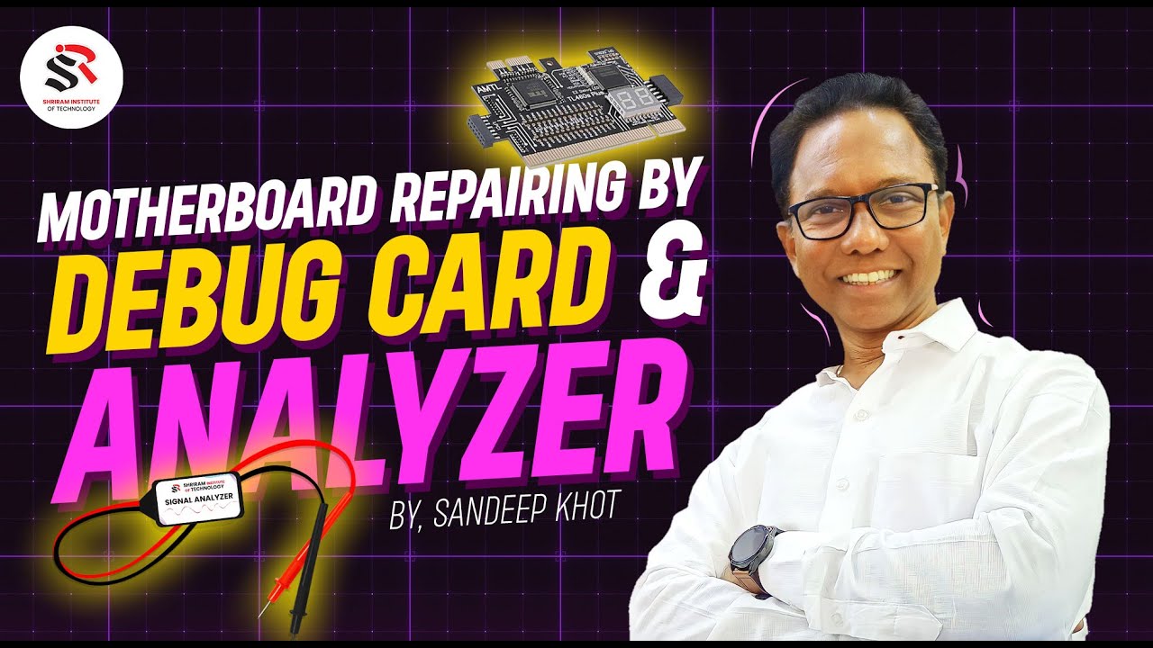 desktop motherboard repair by debug card and analyzer