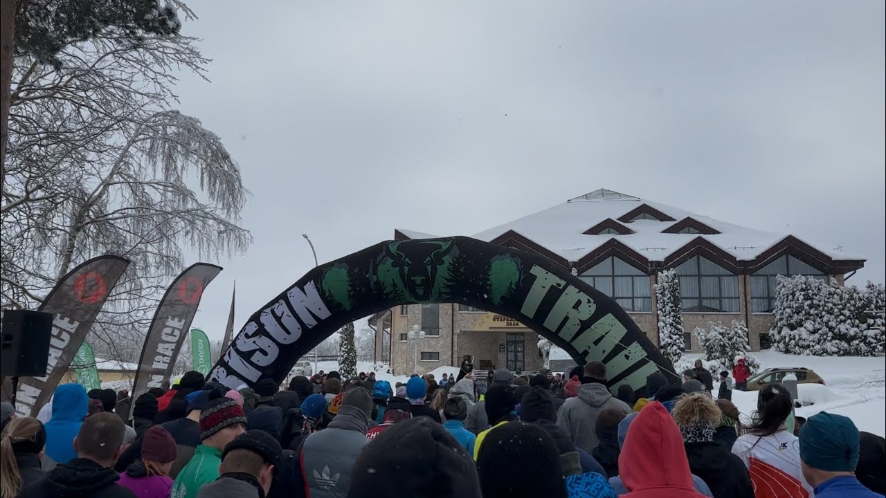БИЗОН ТРЭЙЛ 5 км по ГЛУБОКОМУ СНЕГУ! ОЧЕНЬ МНОГО ЖИВОТНЫХ В ЛЕСУ 