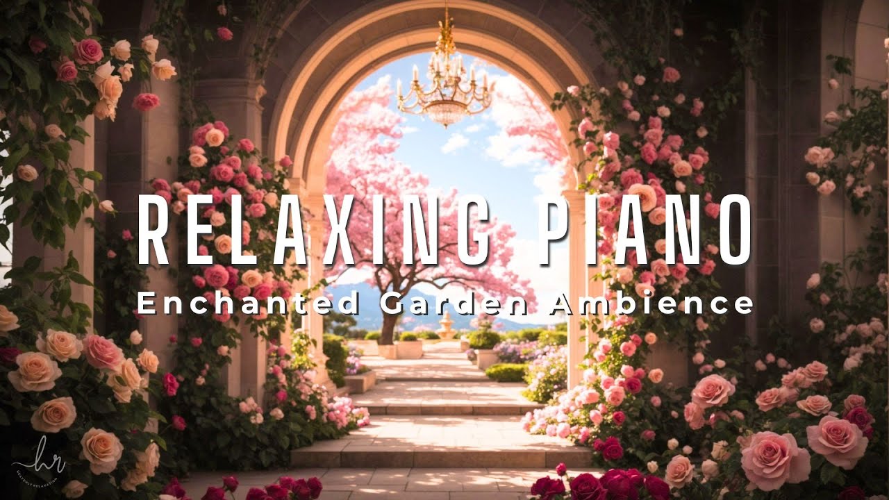 Piano Instrumental Music ♪ Enchanted Garden Ambience ~ Soothing Piano Music to Work, Study & Focus