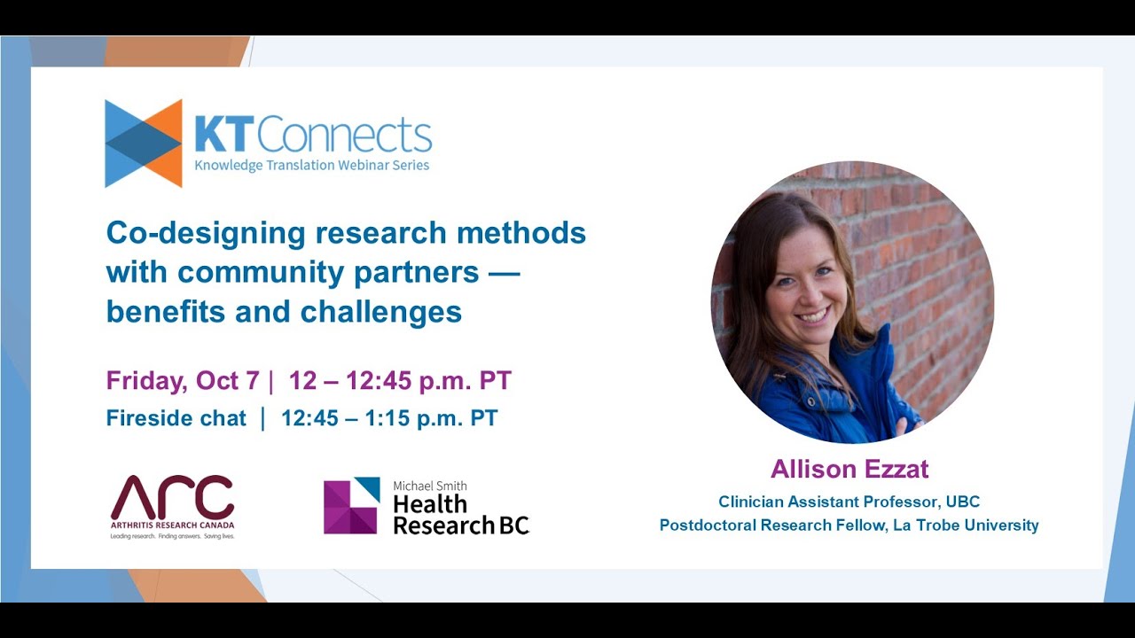 KT Connects  |  Co-designing research methods with community partners: benefits and challenges