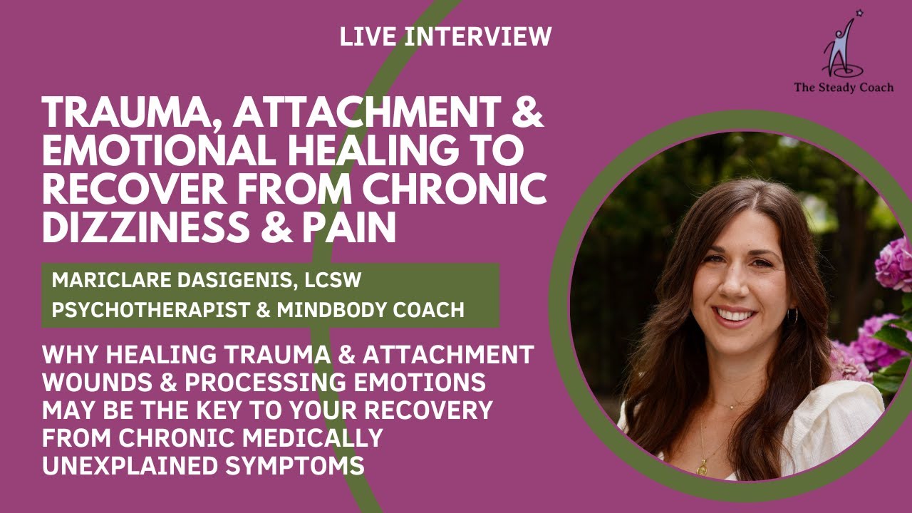 Trauma, attachment & emotional healing to recover from dizziness: interview w/ Mariclare Dasigenis