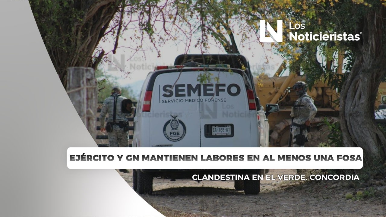 Ejército y GN mantienen labores en al menos una fosa clandestina en El Verde, Concordia