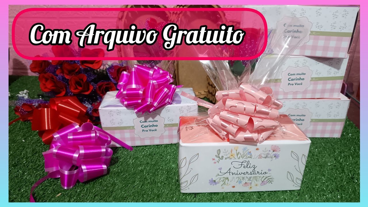 Caixa Sabonetes sortidos com Rosa 
