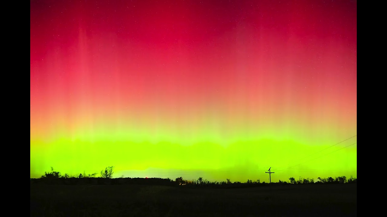 Aurora Borealis Timelapse in Michigan - October 7, 2024
