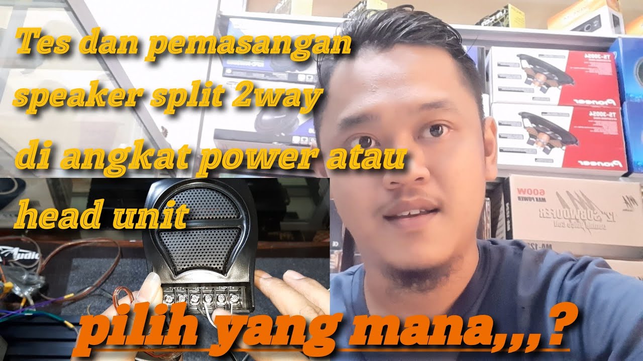cara pasang speaker split dan perbedaanya