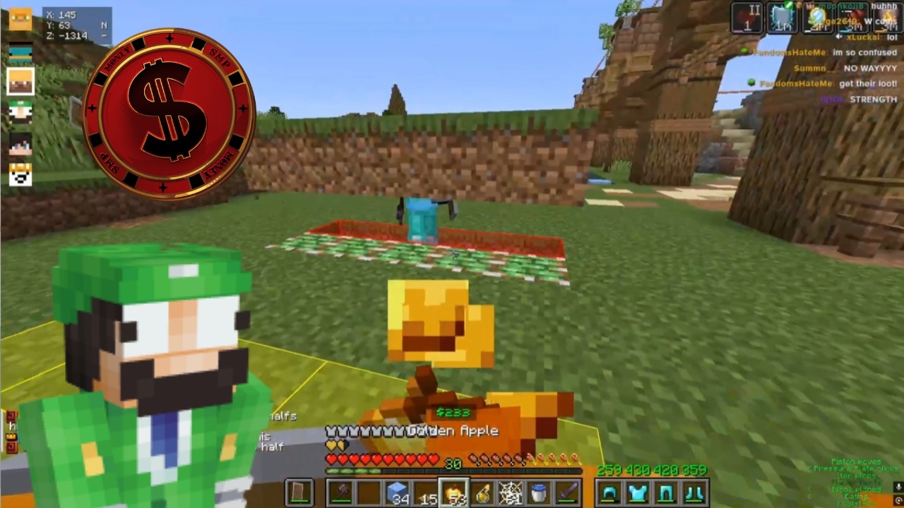 LuigiToan Gets The First Trap Kill in MoneySMP S6...😱