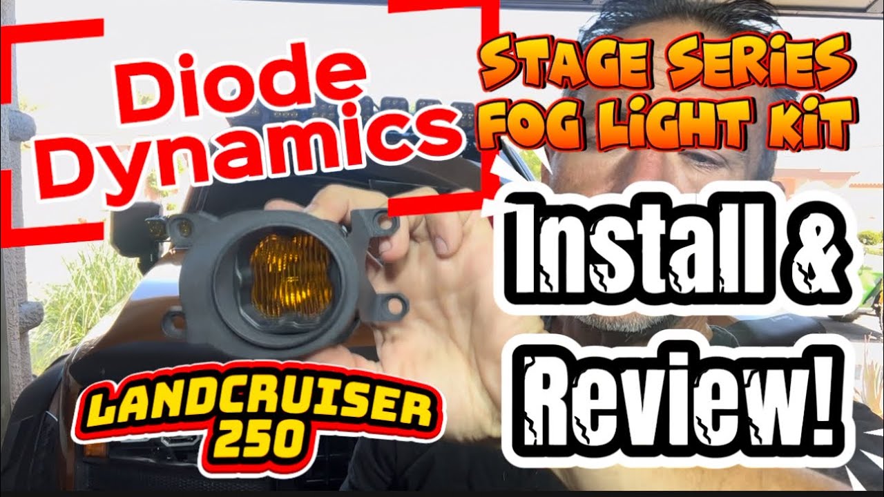 Landcruiser 250 - Fog Light Upgrade! DiodeDynamics Stage Series Fog Light Install! ALL trim levels