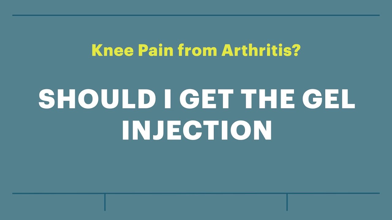 Knee Pain Relief: The Truth About Gel Injections