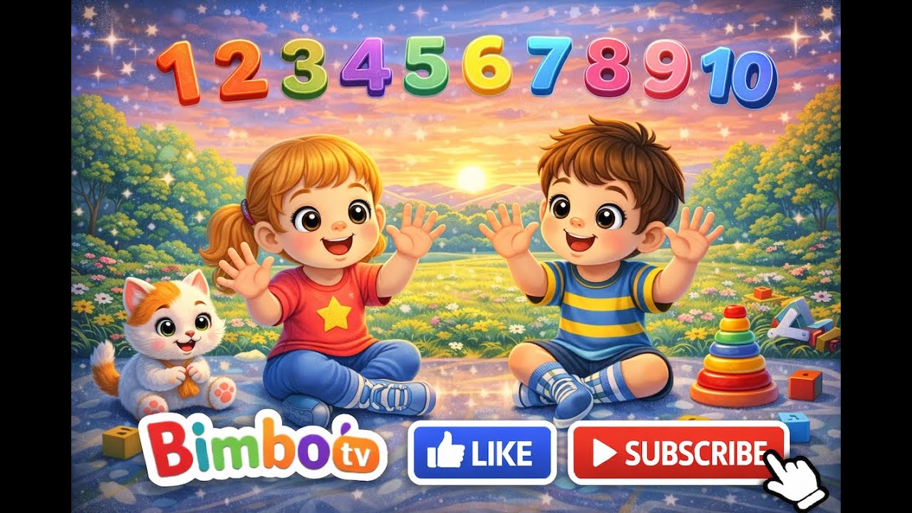 Numaram pana la 10, toti manutele sus 1,2,3 - Cântecele vesele\Bimbo TV