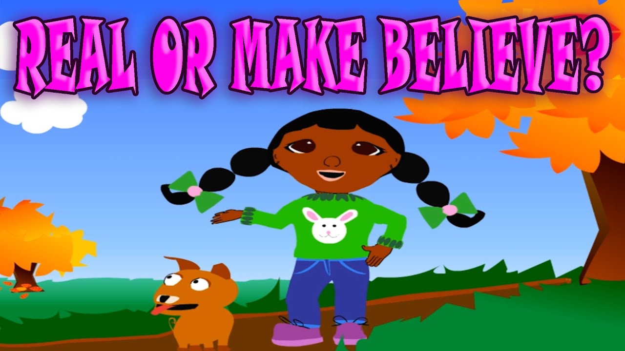 Real or Make Believe? Differences Fiction from Non-Fiction, Funny Game for Babies and Kids