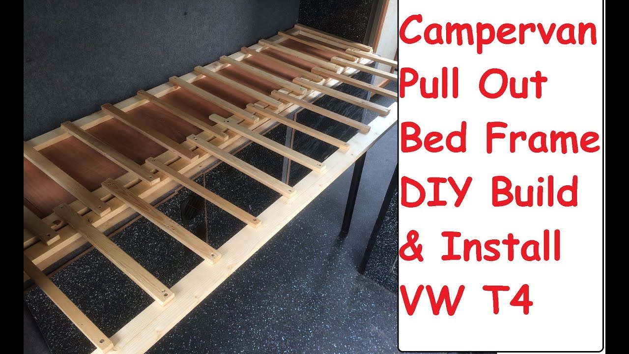 DIY Campervan Pull Out Bed Build & Install Guide VW T4 Camper DIY Sofa Bed Build