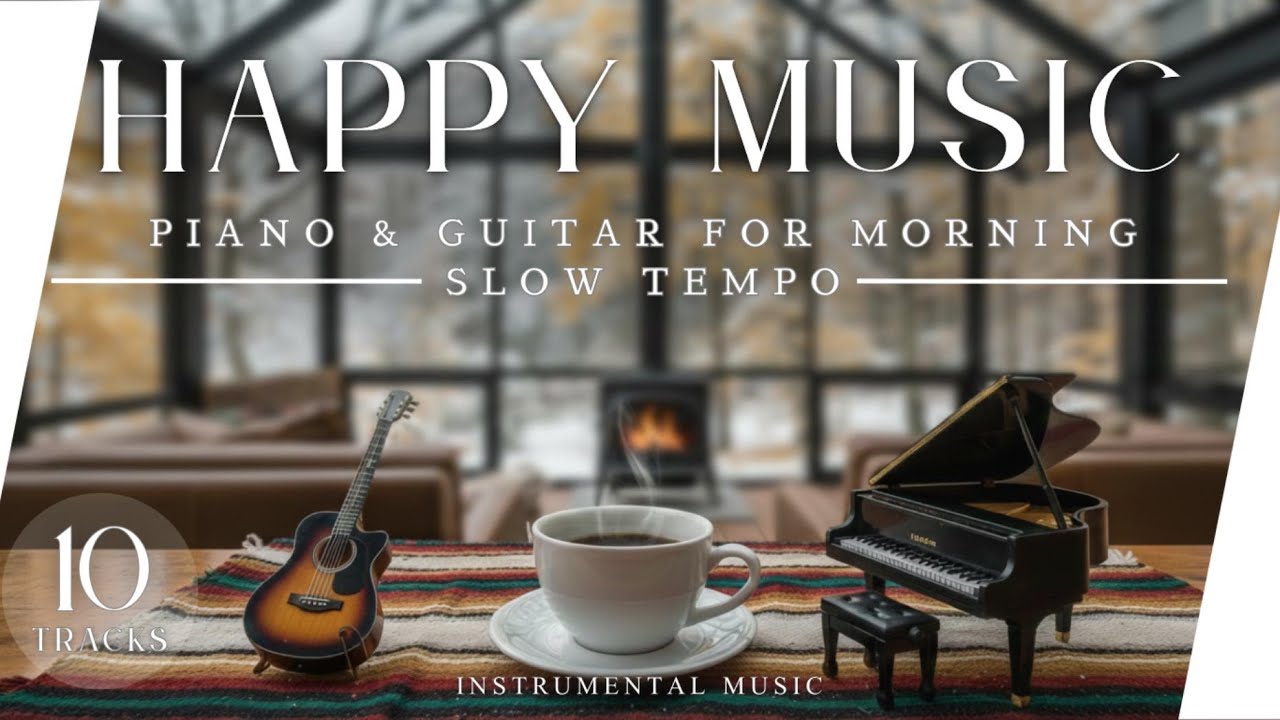 【Piano & Guitar】Calm Relaxing Instrumental Background Music for Work, Study, and Chill Time