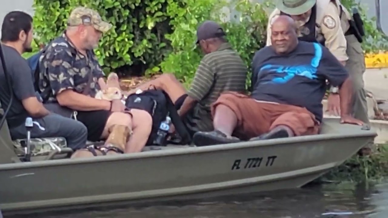 RAW VIDEO: Water rescue in North Tampa, Florida, following aftermath of Hurricane Milton