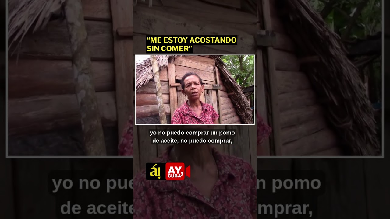 Cubana que vive sin nada: 