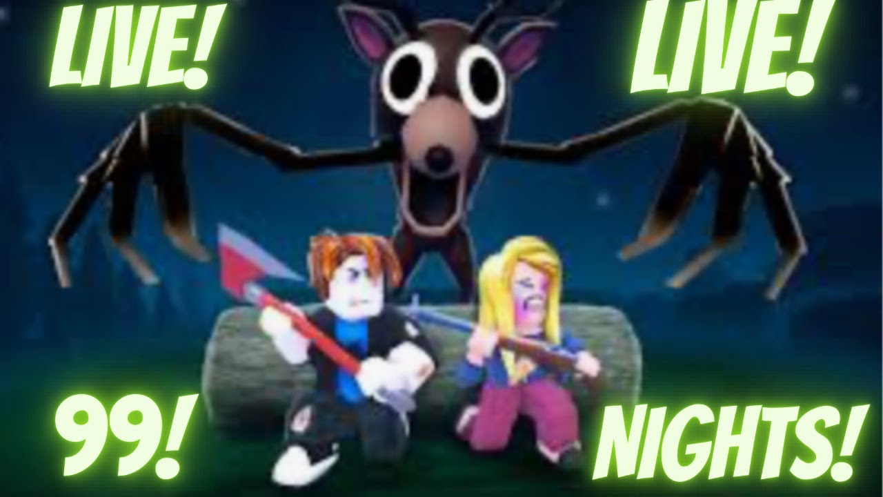 🔴 Playing 99 in the forest with my sister🔴   #roblox    #99nightintheforest   #fyp  #viral