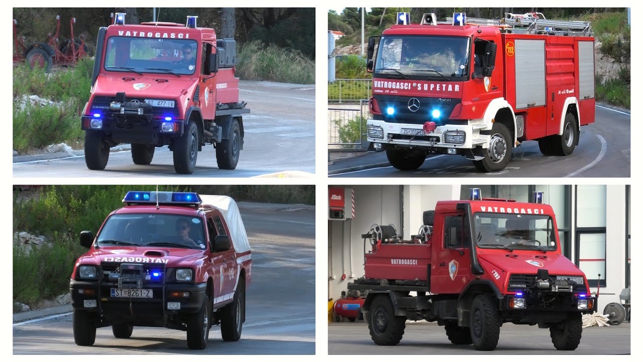 𝗜𝗦𝗟𝗘 𝗙𝗜𝗥𝗘𝗙𝗜𝗚𝗛𝗧𝗘𝗥𝗦 🏝️🔥 | Unimog responses | Fire department responding in Supetar on the Isle of Brač
