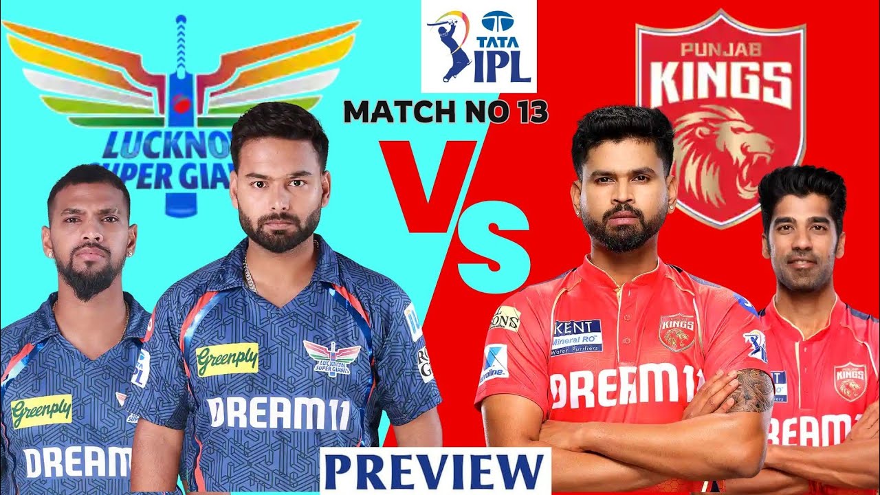 IPL 2025 Match 13: LSG vs PBKS Full Match Preview | Playing XI, Key Players & Winner Prediction