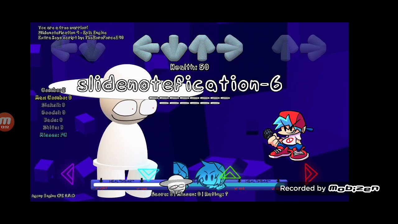 Slidenotifications saga 1-7 FNF vs Dave and Bambi epikfied