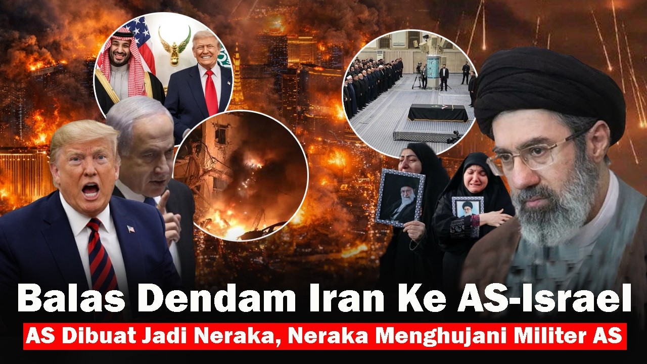 🟥RUDAL IRAN HUJANI PANGKALAN MILITER AS-ISRAEL ! Balasan Brutal Teheran Balas Dendam Atas Khamenei