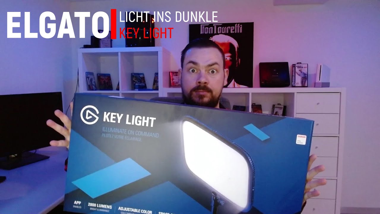 Elgato Key Light Unboxing + Aufbau + Inbetriebnahme + mit Elgato Stream Deck regeln