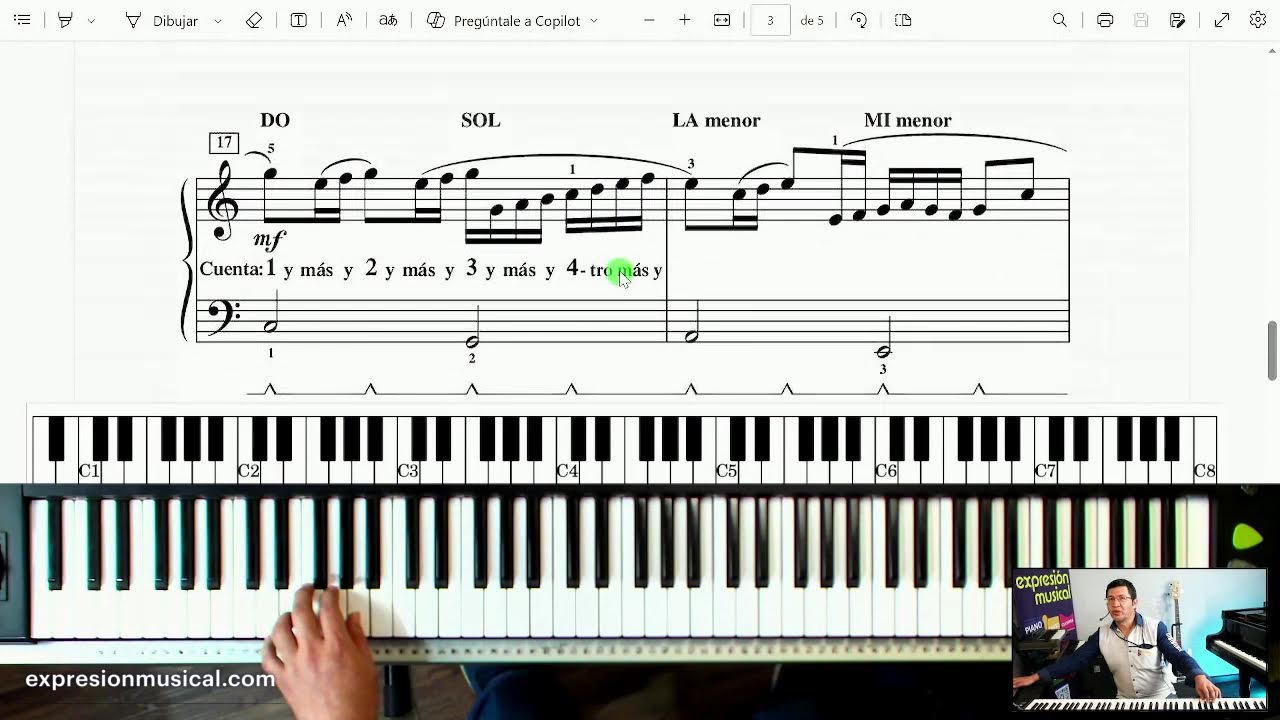 Pachelbel - Canon (tonalidad Do mayor) - Analizando notas.
