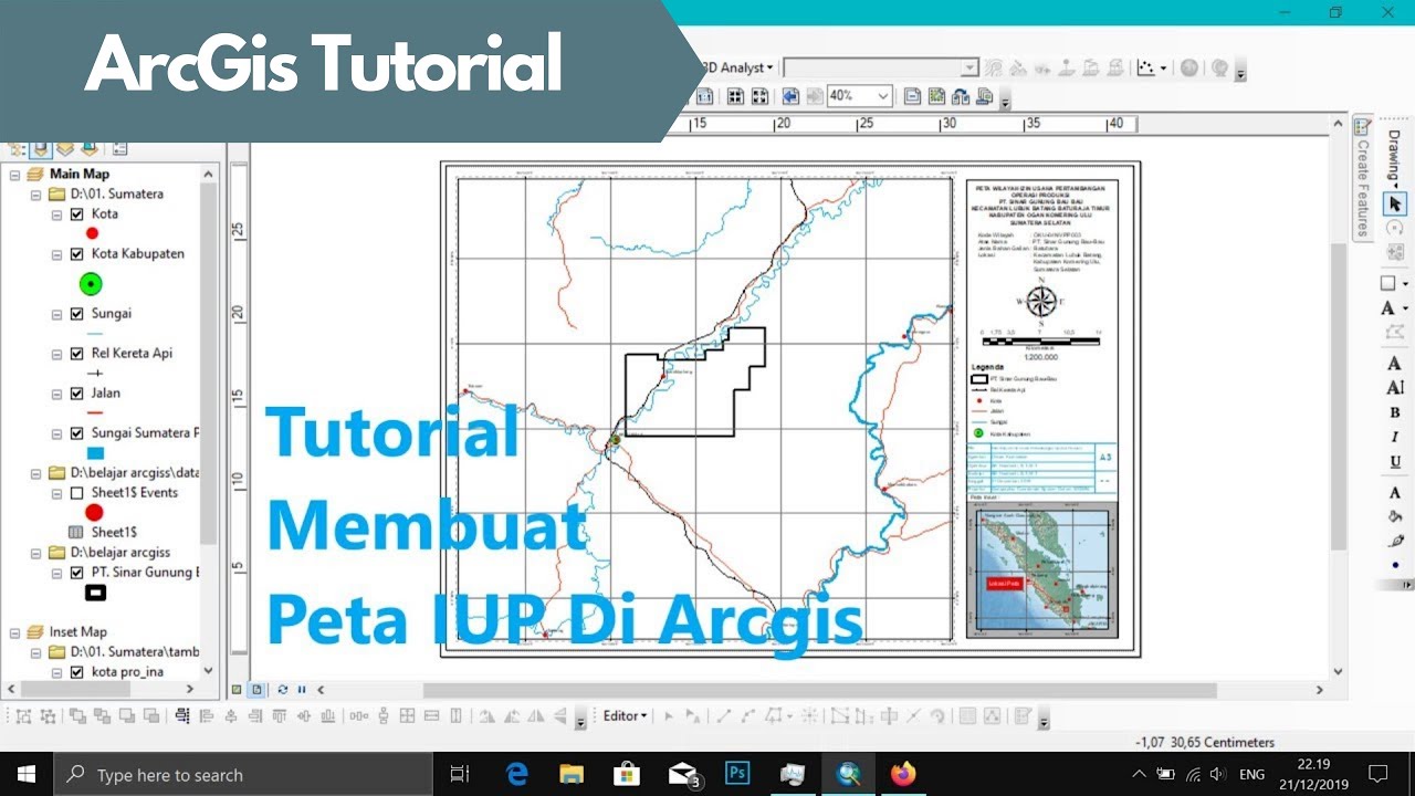 Tutorial Membuat Peta Wilayah IUP ( Izin Usaha Pertambangan)  di Arcgis