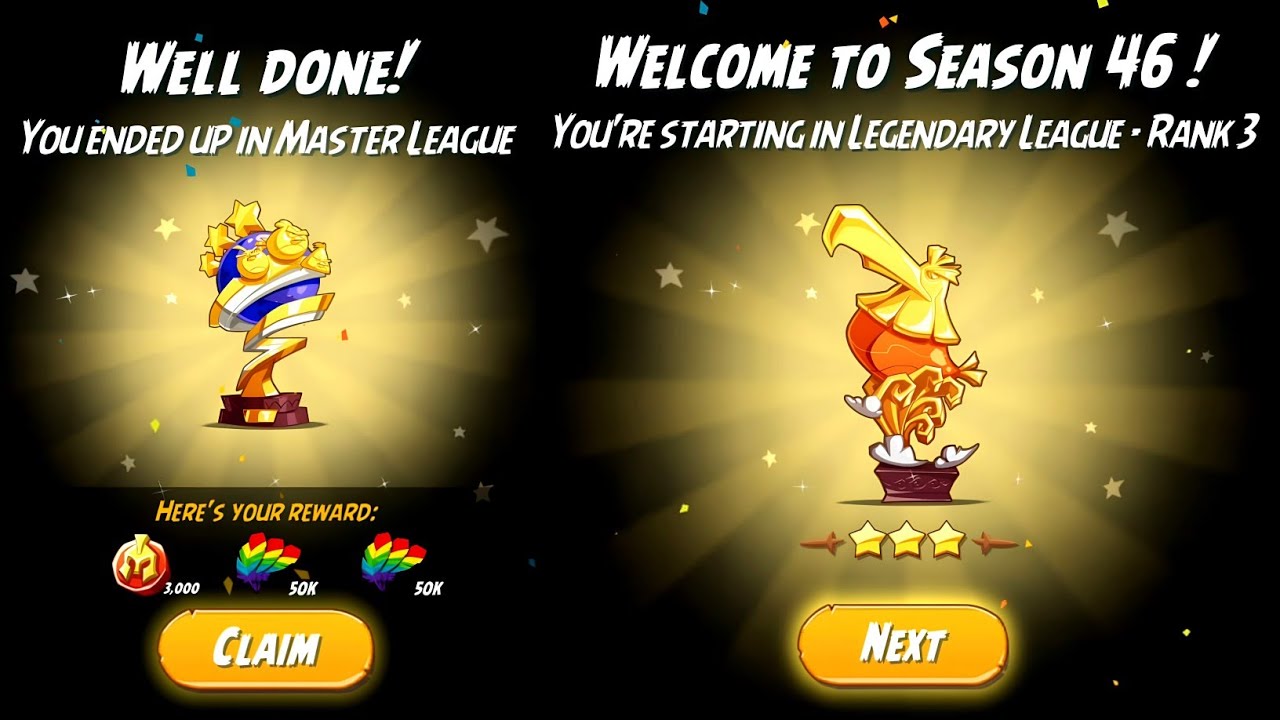 Arena Collecting season 45 Rewards 🥳 + Clan Victory #785161 Eclipse Warrior 🤩 - Angry Birds 2 