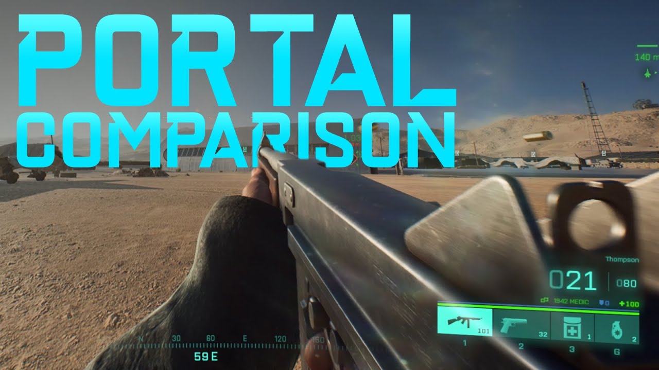 Battlefield 1942 & Battlefield 2042 Portal Weapons Comparison