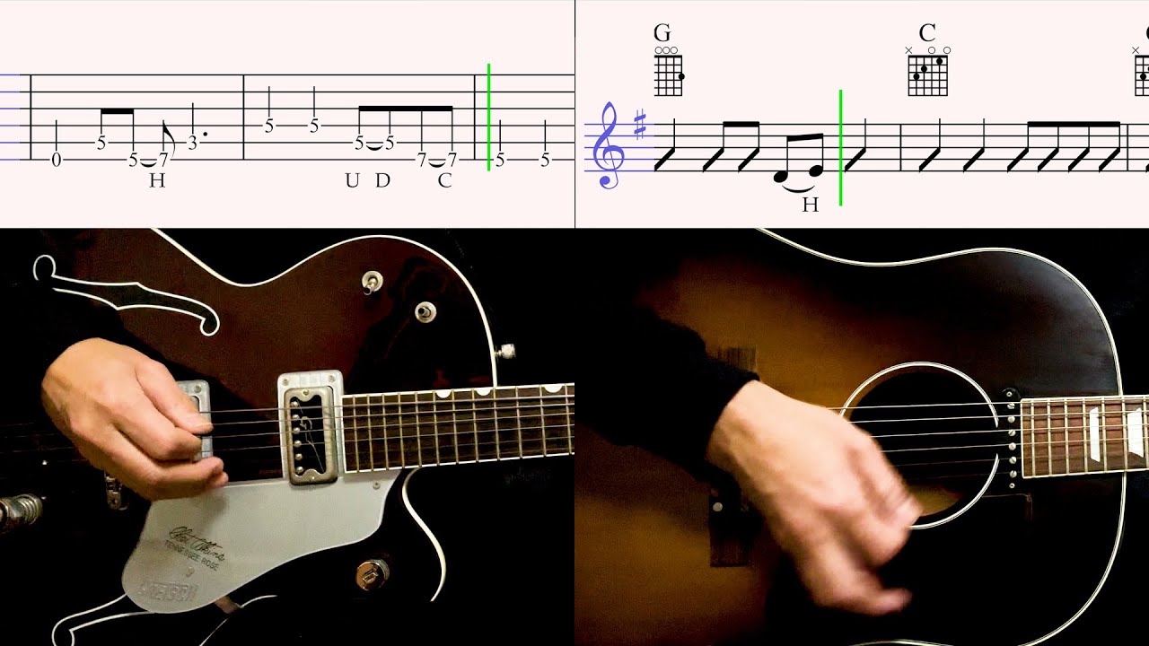Guitar TAB : Act Naturally - The Beatles - isolated track