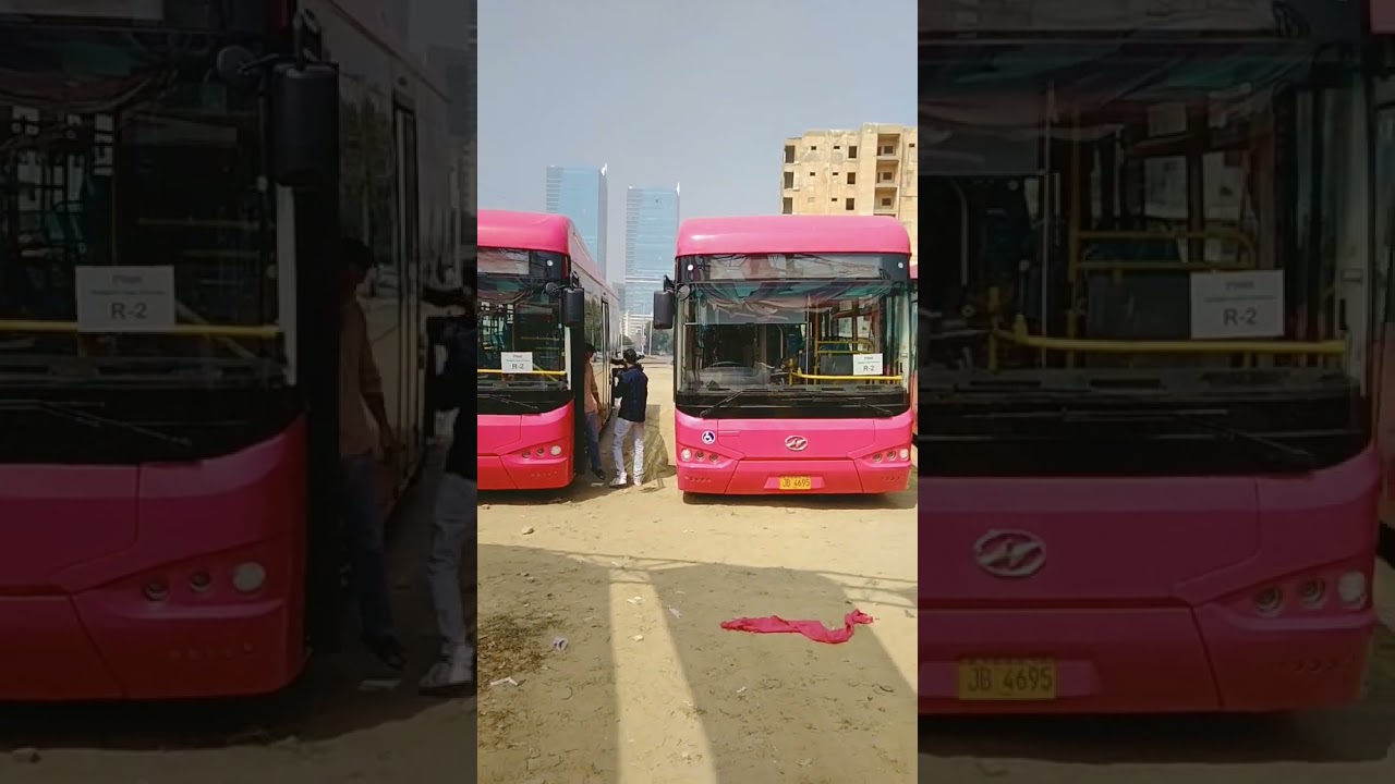 Pink Bus Service new routes inauguration. #sindh #karachi #sindhgoverment #women #masstransit