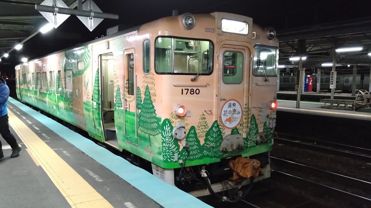 キハ４０形定期運用最終便の栗沢→栗山（進行右側車窓）