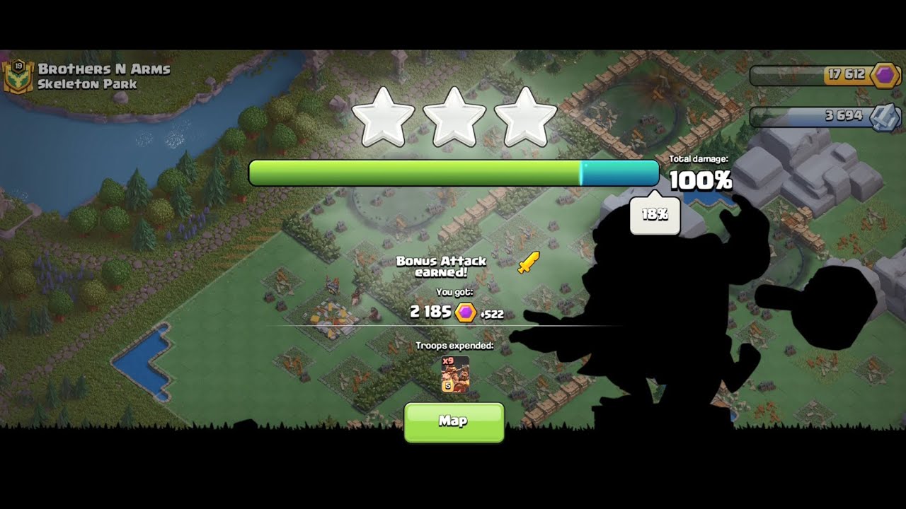 Clash of Clans Gameplay 3 Stare attack 