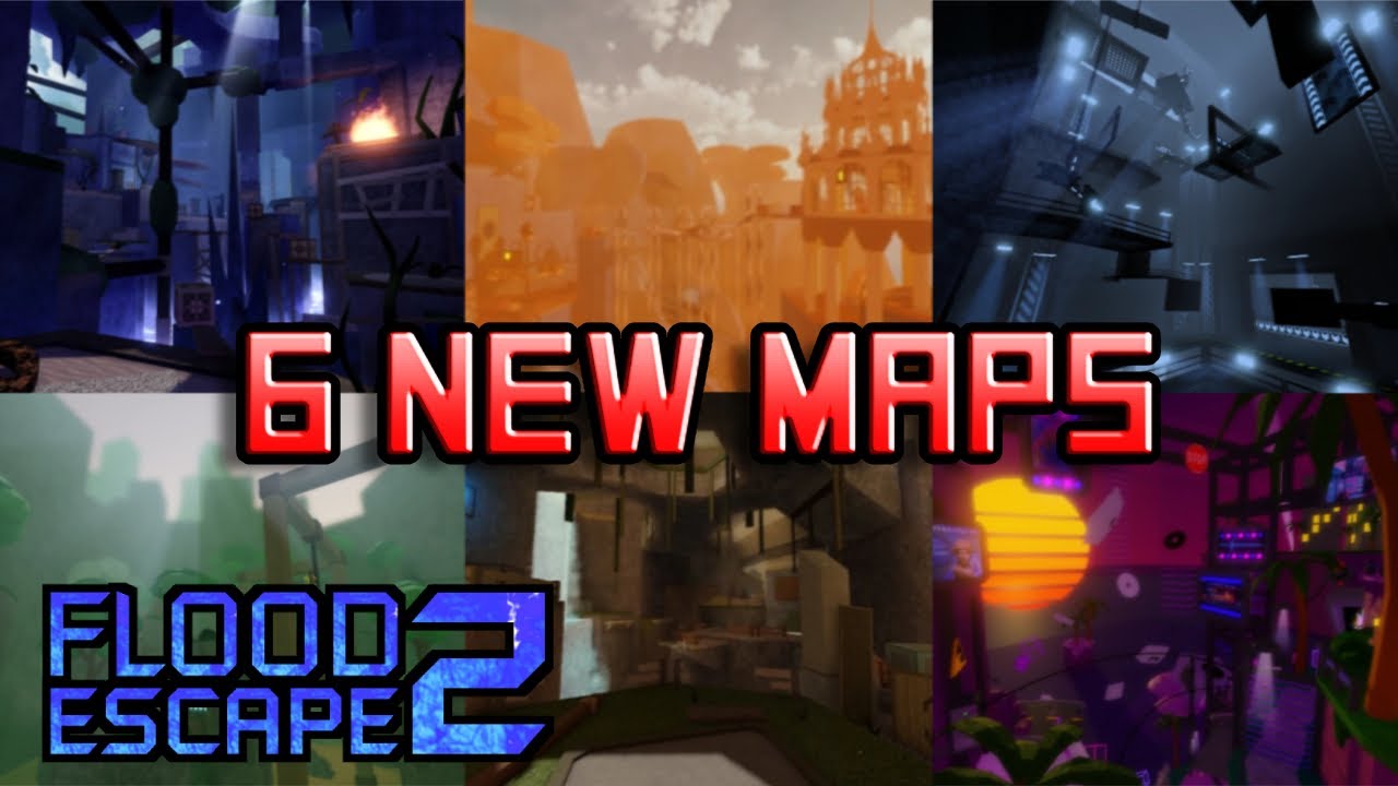 6 NEW MAPS + 63 NEW BADGES in Flood Escape 2