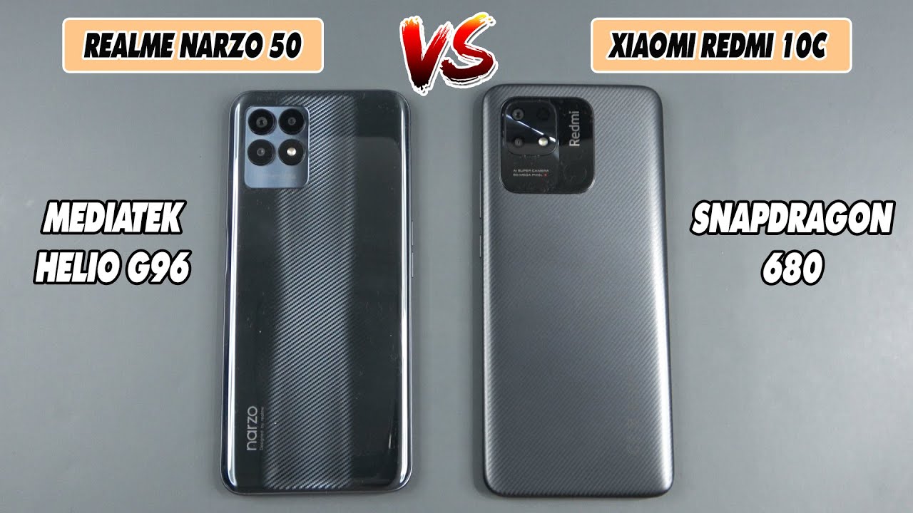 Realme Narzo 50 vs Xiaomi Redmi 10C | SpeedTest and Camera comparison