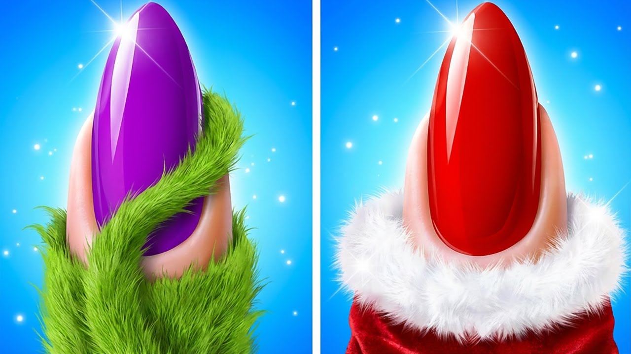 Christmas Glow-Up! From Grinch to Santa Babe 🎄💖