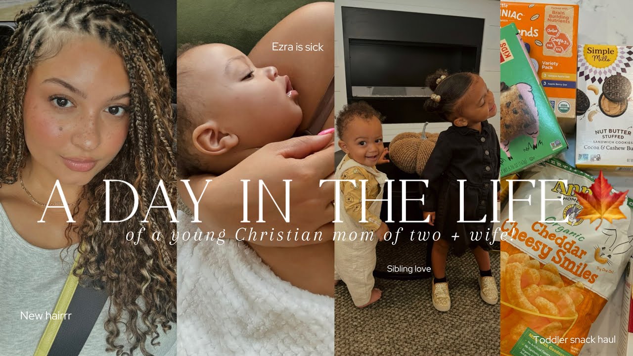 A DAY IN THE LIFE OF A YOUNG CHRISTIAN MOM| the babies are sick + working mom rant + toddler snacks!