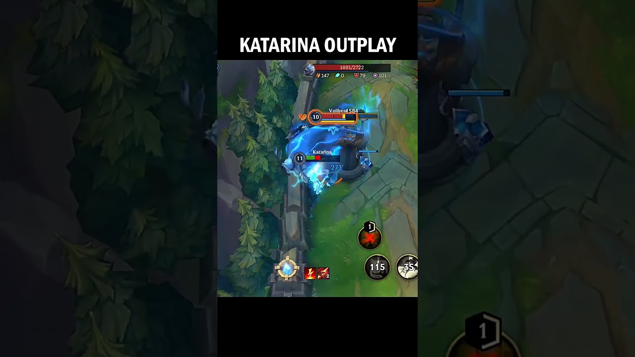 Challenger Katarina Outplays Volibear #shorts #wildrift #lolwildrift