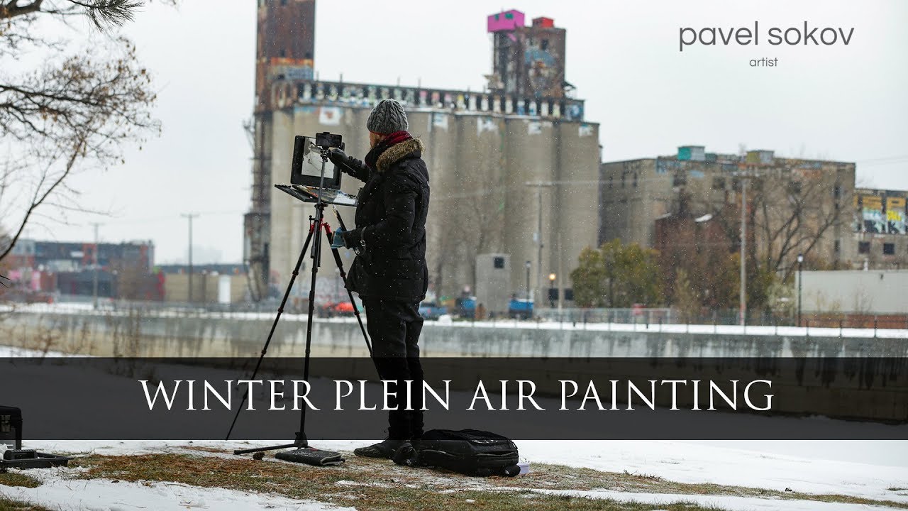 I decided to try some Winter Plein Air. Disaster ensued!