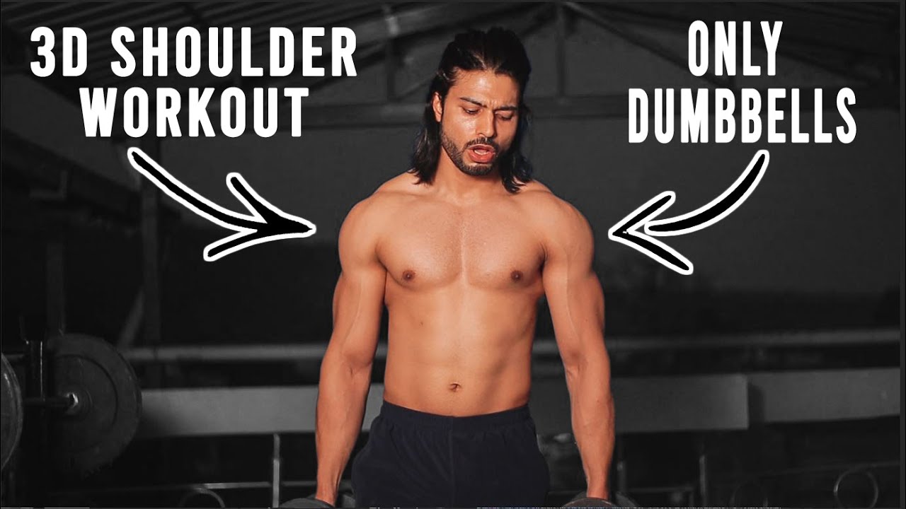 3D Shoulder Workout at Home with Dumbbells II Only 3 Exercises II हिंदी वर्कआउट